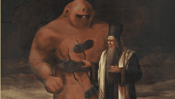 Golem, rabin Becalel, chełm