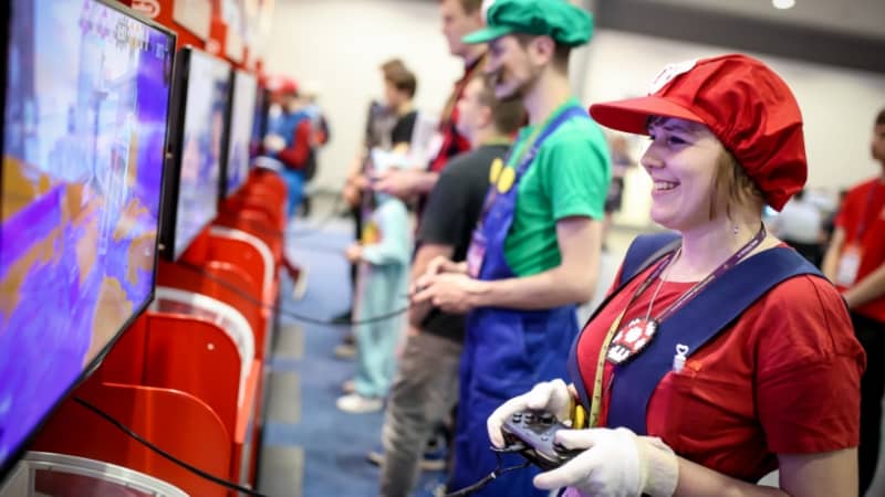 Stoisko Nintendo Pyrkon Blok Gier Elektronicznych