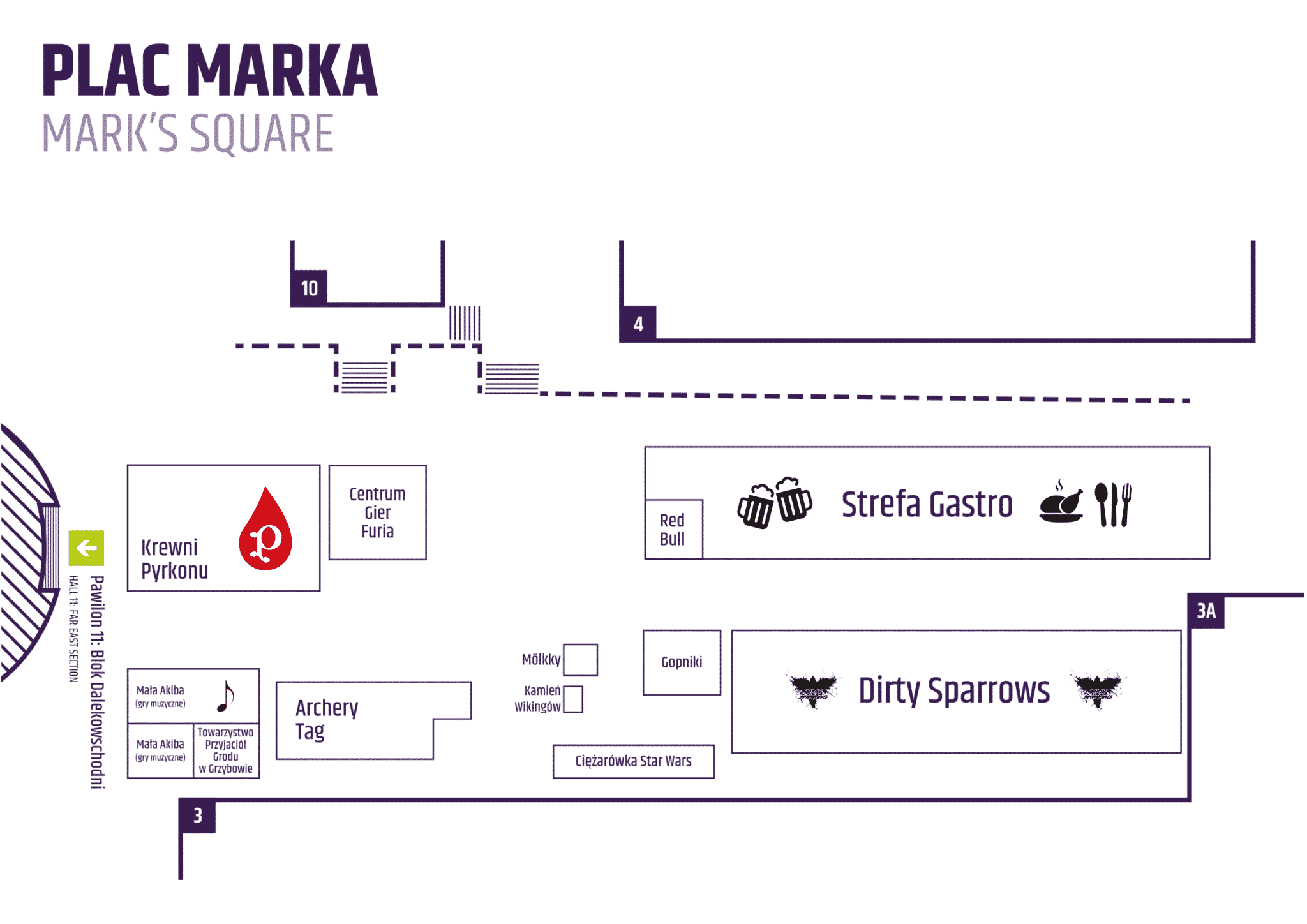 Lista Wystawców: Mapa Placu Marka - Pyrkon 2019