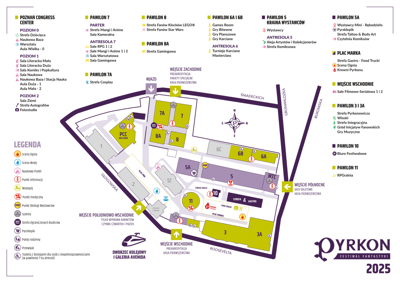 Pyrkon 2025 mapa