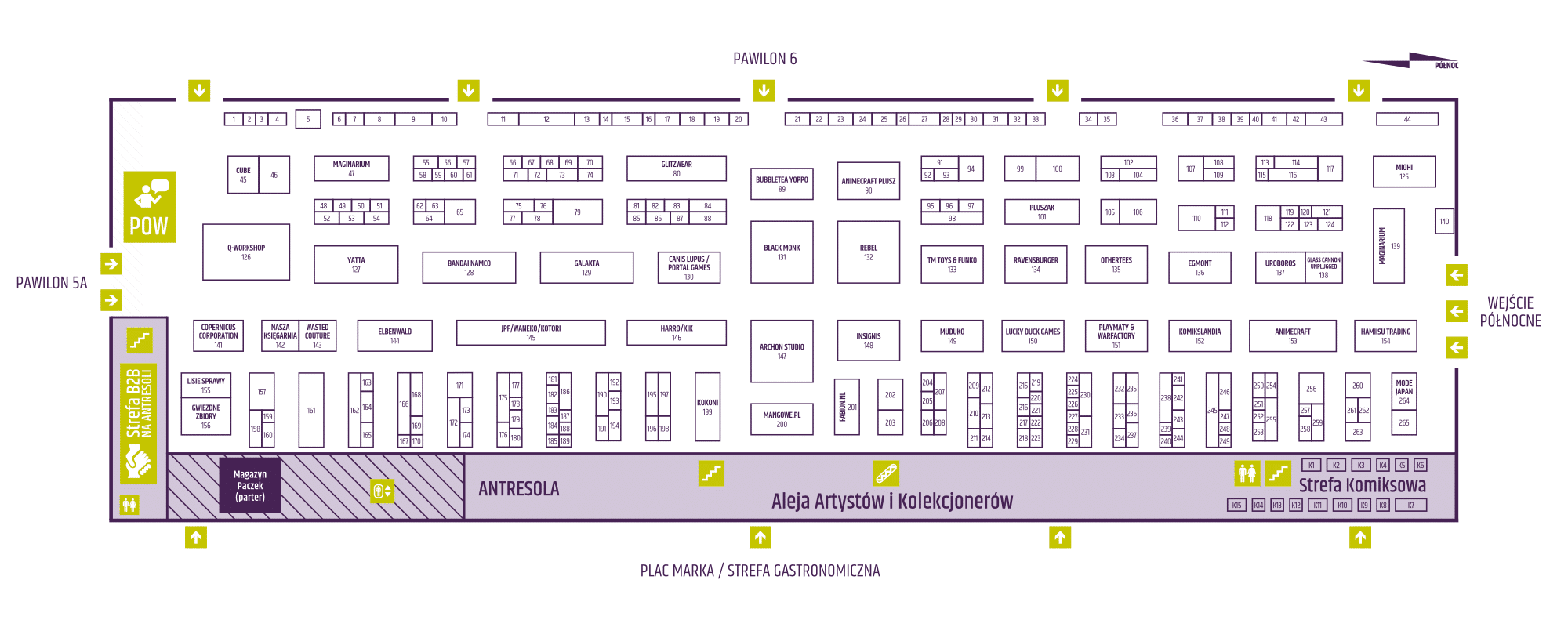 Mapa Pavilion 5